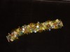Bracelet with greens & metallics